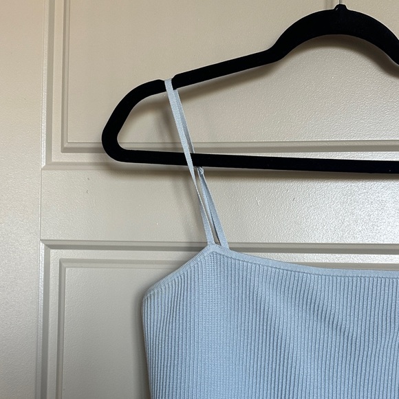 Aritzia Babaton Light Blue Ribbed Camisole - Picture 4 of 6